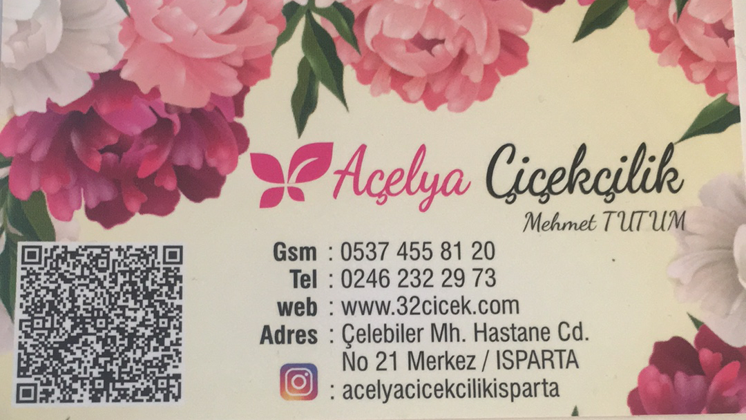 AÇELYA ÇİÇEKÇİLİK ISPARTA